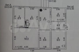Дом 65,3 м² на участке 6,6 сот.